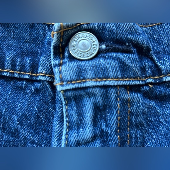 Levi’s Men’s 505 Regular Fit Straight Leg Blue Jeans 40x32 - Picture 5 of 6